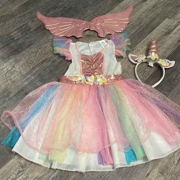 Unicorn rainbow Halloween costume for girls - Picture 1 of 8